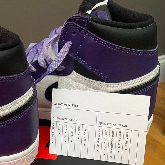 AIR JORDAN Nike Men\'s 1 Retro High OG Court Purple Size 8.5 main image 12